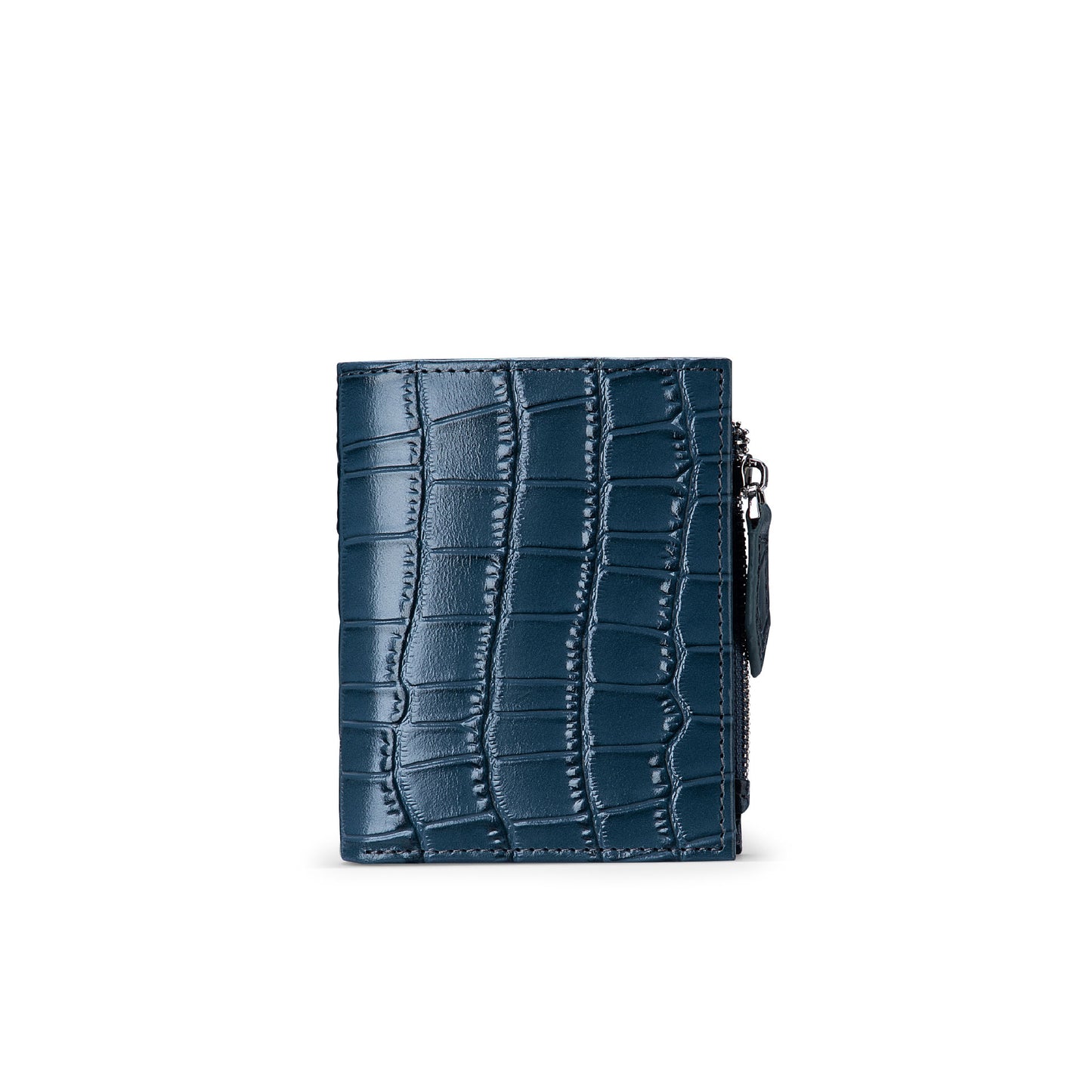 Genuine Leather Fashion Crocodile Pattern Short Ladies Wallets