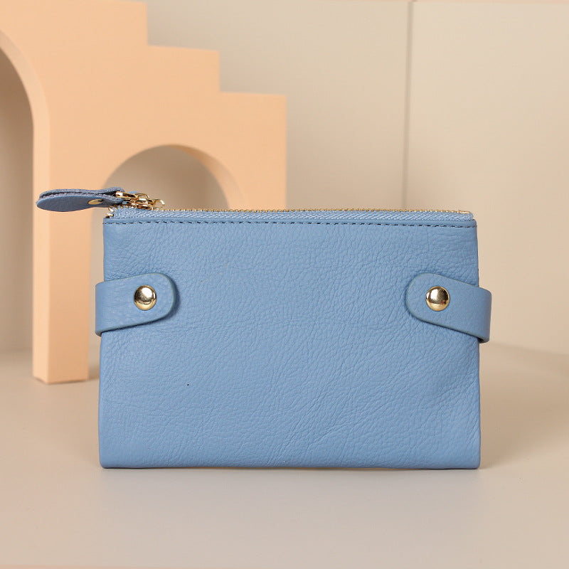 Genuine Leather First Layer Cowhide Korean Purses