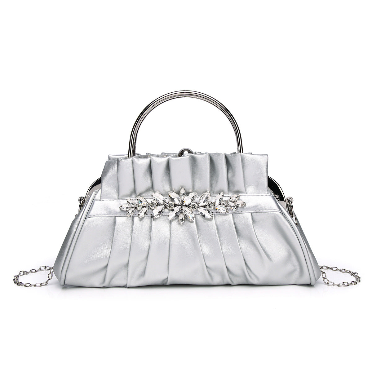 Vintage High-grade Diamond Western Style Wrinkled Handbags