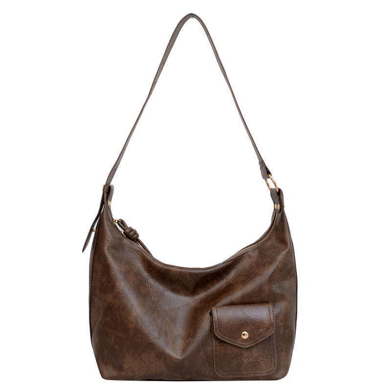 Women's Retro Large Capacity Fashion Texture Commuter Women's Messenger Bag
