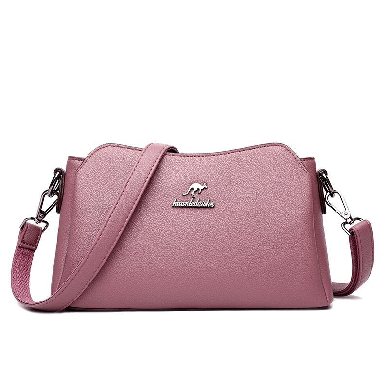 Wedding Celebration Red Soft Leather Large Crossbody Bags