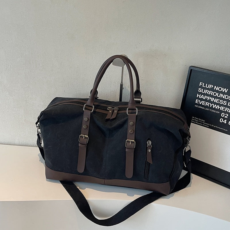 Men's Canvas Reticule Fashion Trendy Large Capacity Travel Bags