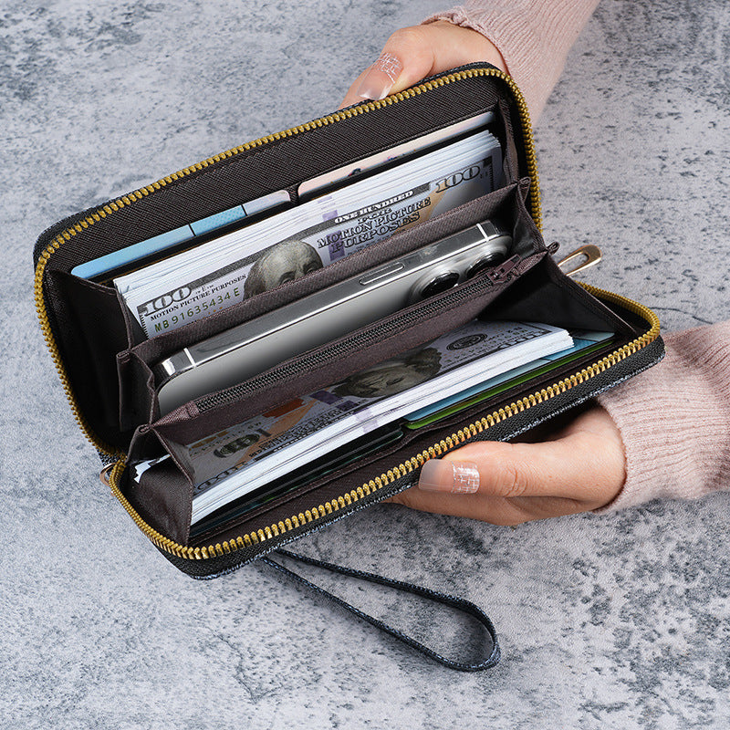 Stylish Women's Long Clutch Elegant Fashion Buckle