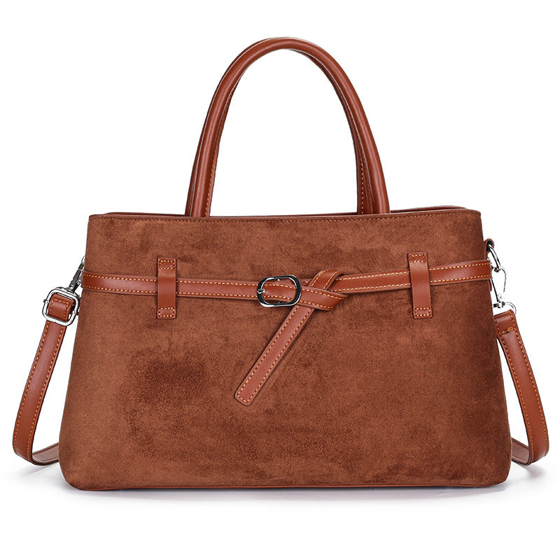 Women's Fashion Frosted Vintage Versatile Large Capacity Shoulder Bags