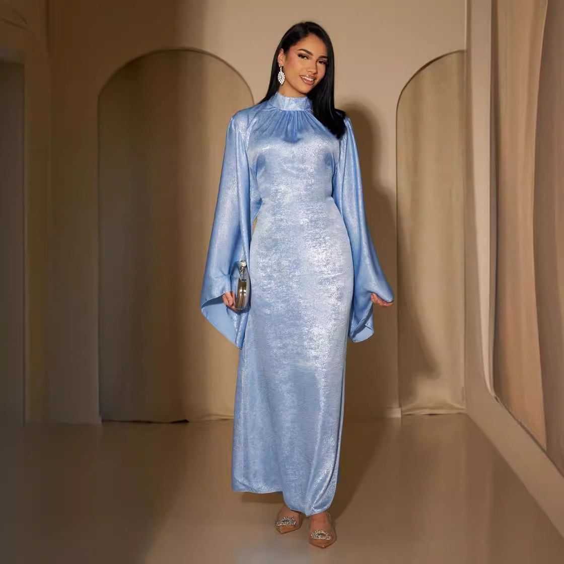 Creative Fashion Stitching Turkish Elegant Dress Clothing