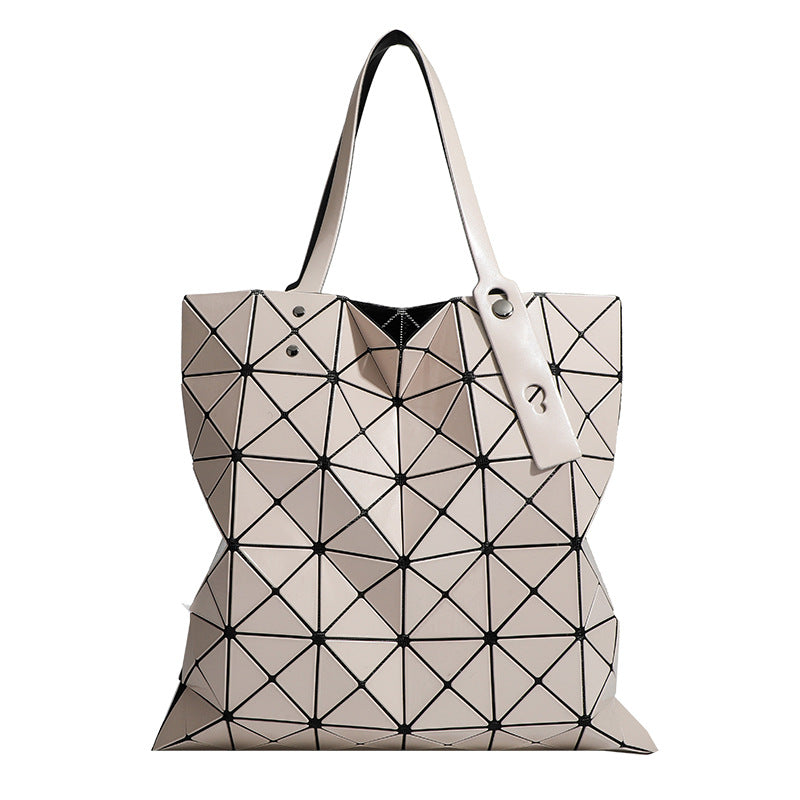 Six Grid Color Fashion Geometric Diamond Shoulder Bags