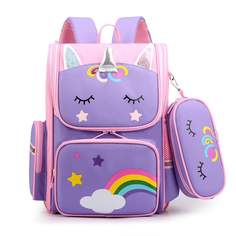 Primary Boys Cartoon Cute Spine Protection Elementary School Students' Schoolbags