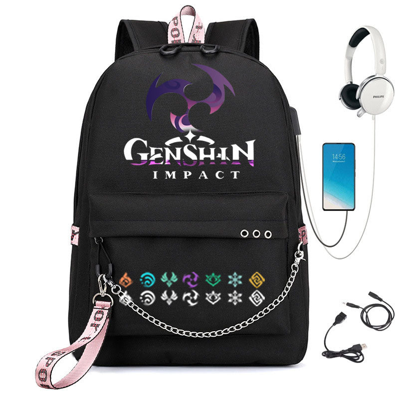 Popular Slouchy Pretty Creative Iron Chain Backpacks