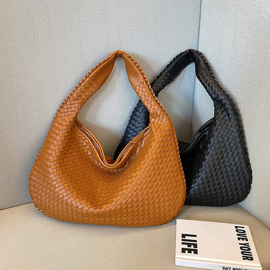 Women's Style High Sense Woven Elegant Underarm Bags