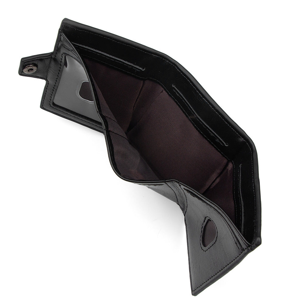 Creative Men's Clutch Fan Snap Button Men's Wallet