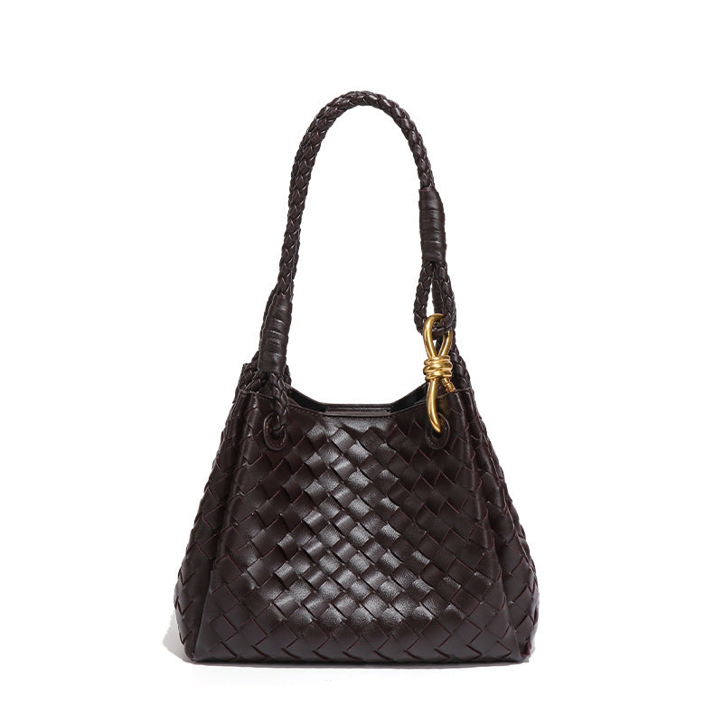 Women's Vintage Weave Hand Carrying Parachute Two-piece Set Women's Handbag