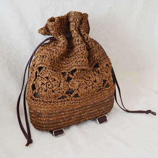 Women's Straw Beach Woven Portable Pastoral Style Handbags