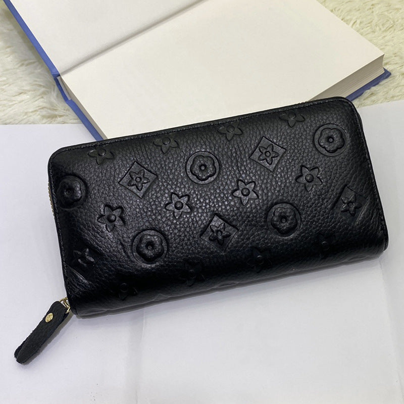 Men's Leather First Layer Cowhide Lady's Mobile Ladies Wallet