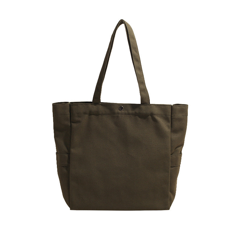 Women's Style Artistic Solid Color Large Capacity Versatile Women's Shoulder Bag