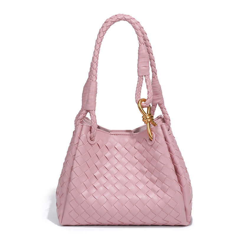 Women's Vintage Weave Hand Carrying Parachute Two-piece Set Women's Handbag