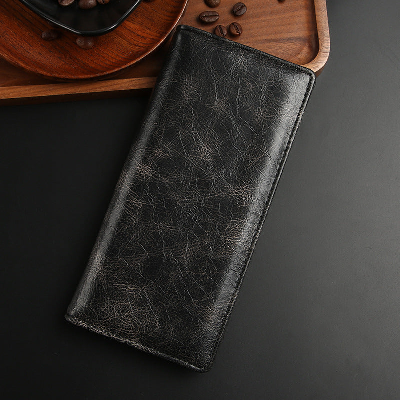 Men's Long Can Hold Mobile Multiple Slots Business Card Holder