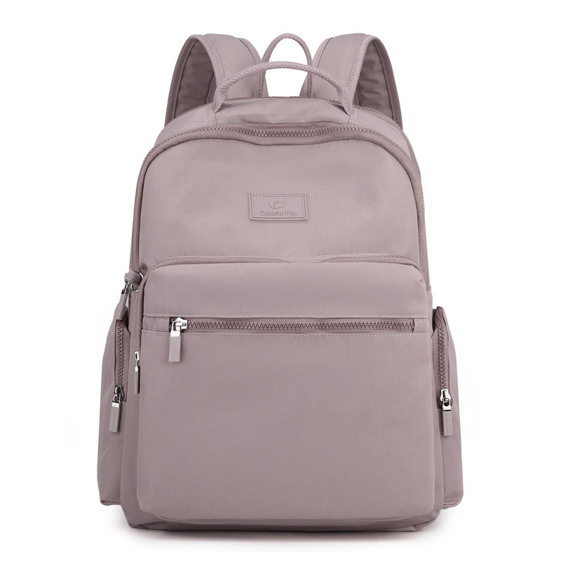 Women's Korean Fashion Large Capacity Simple Nylon Backpacks