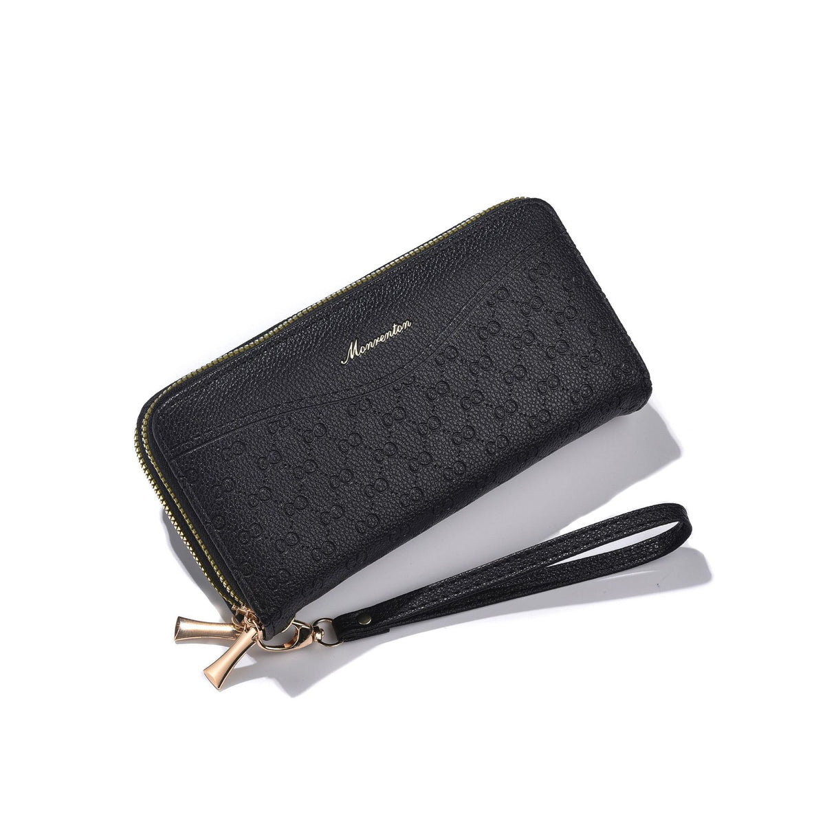 Women's Long Retro Double Zip Clutch Large Phone Bags