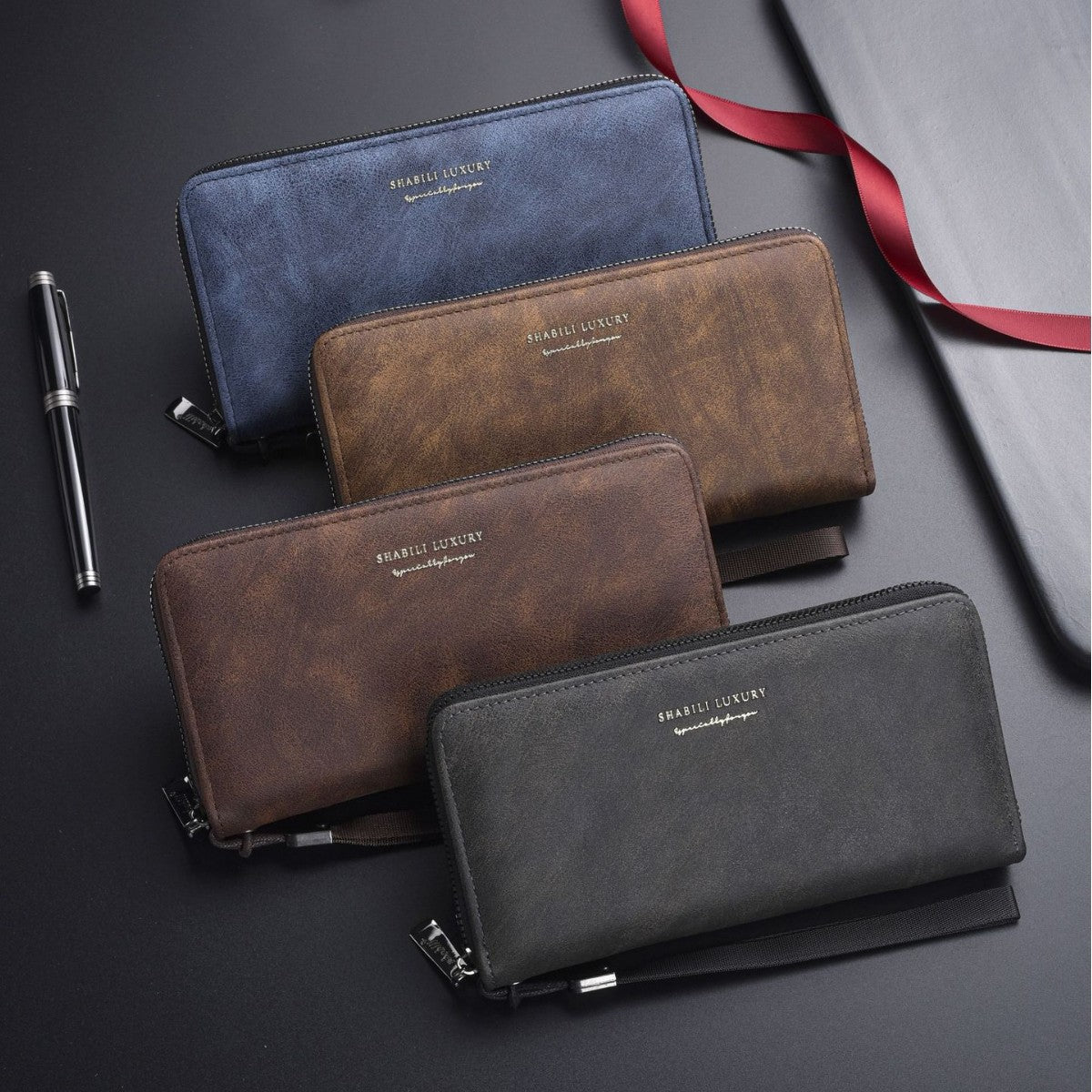 Men's Zipper Multiple Slots Long Mobile Men's Wallet