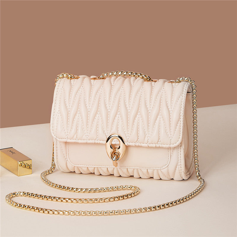 Charming Women's New Fashion Pleated Chain Crossbody Bags
