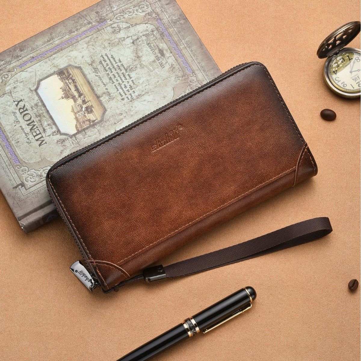 Men's Multiple Slots Retro Large Capacity Mobile Men's Wallet