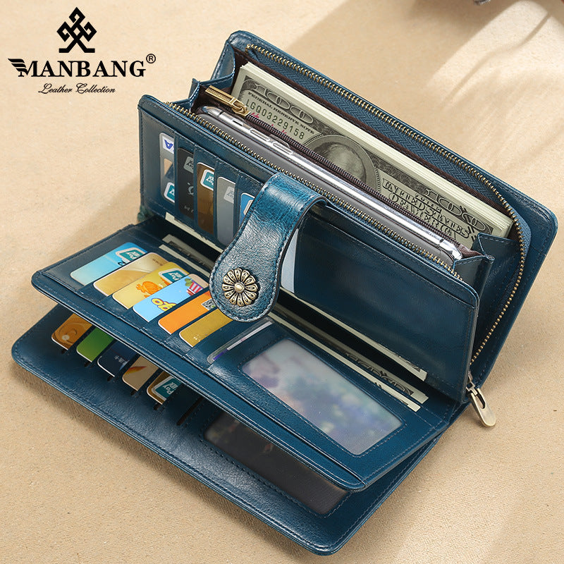 Women's Comfortable Long Zipper Large Capacity Ladies Wallets