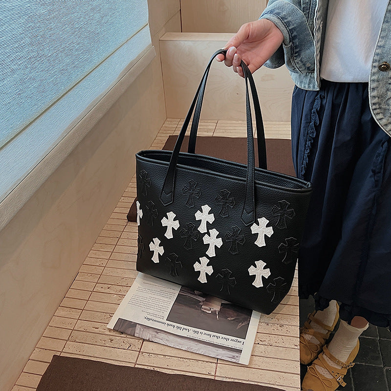 Cross Large Capacity Light Luxury Feeling Tong Women's Shoulder Bag