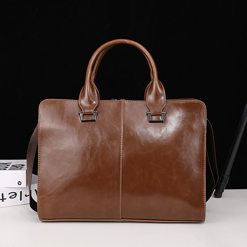 Men's Horizontal Korean Business Computer Retro Fashionable Men's Handbags
