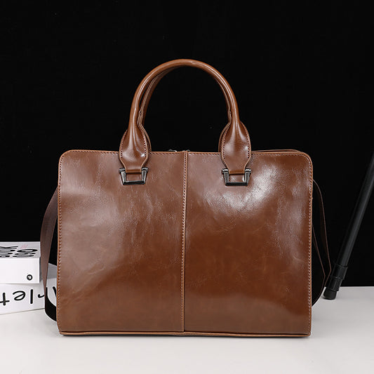 Men's Horizontal Korean Business Computer Retro Fashionable Men's Handbags