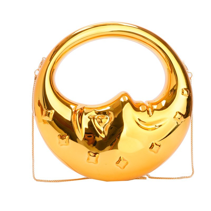 Women's Acrylic Moon Niche Creative Shape Handbags