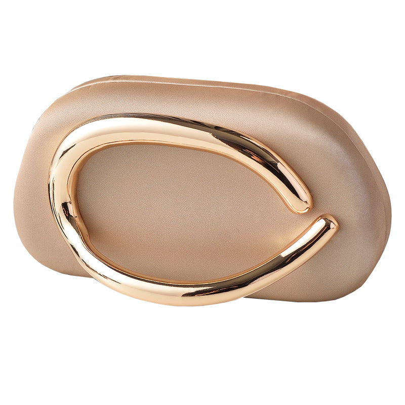 Round Box Dinner Vintage Gold Clutch Evening Bags