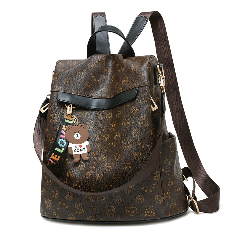 Women's Fashionable Korean Style Fashion Female Soft Backpacks