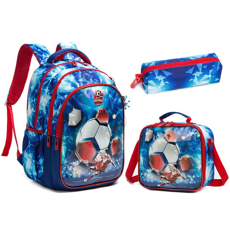 Sequined Cute Cartoon Primary Inch Three-piece Elementary School Students' Schoolbags