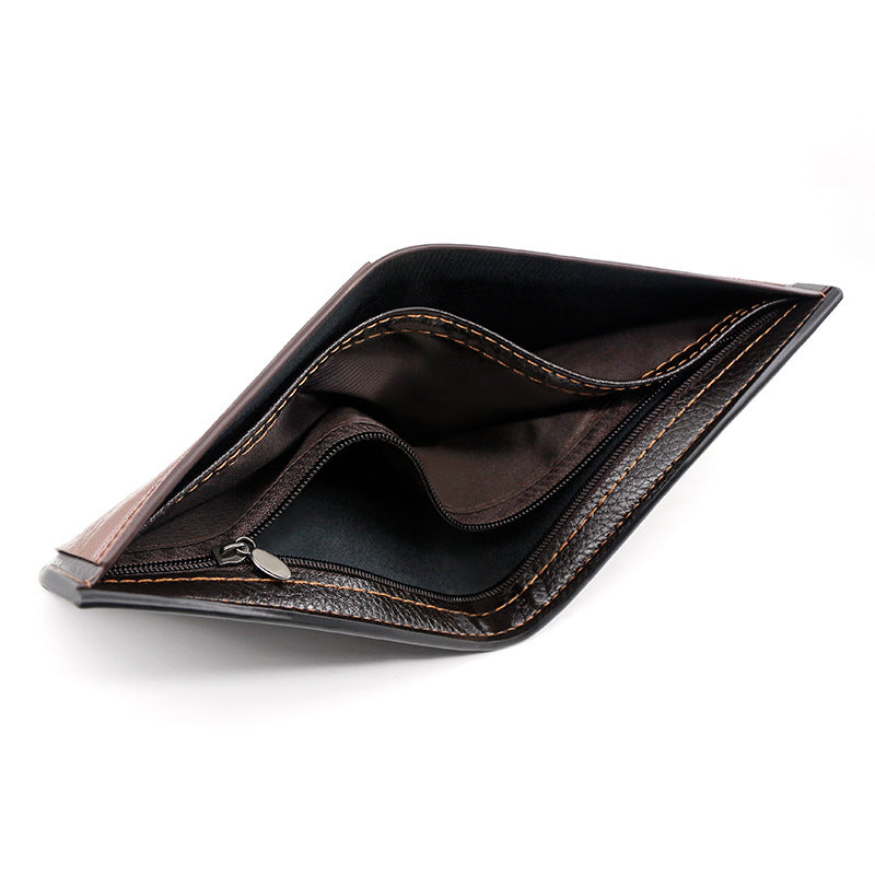 Men's Short External Pocket Large Capacity Multiple Slots Men's Wallet