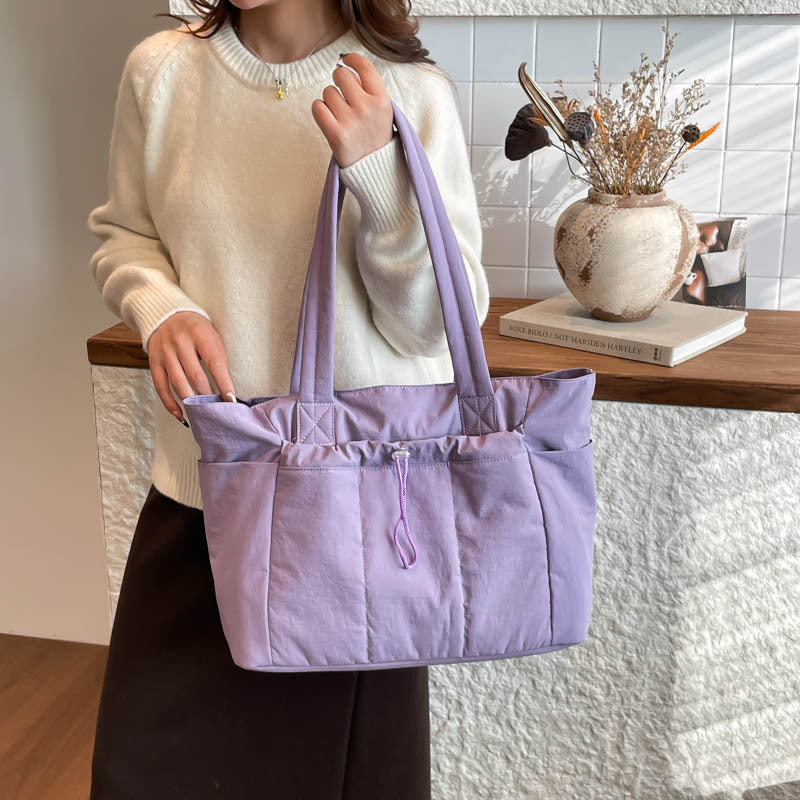 Women's Down Lazy Commuter Large Capacity Solid Color Women's Shoulder Bag