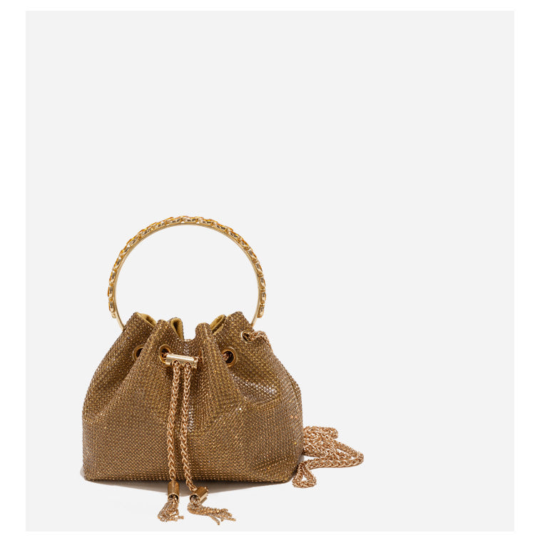 Summer Rhinestone Shiny Diamond Special Interest Light Handbags