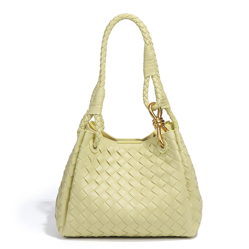 Women's Vintage Weave Hand Carrying Parachute Two-piece Set Women's Handbag