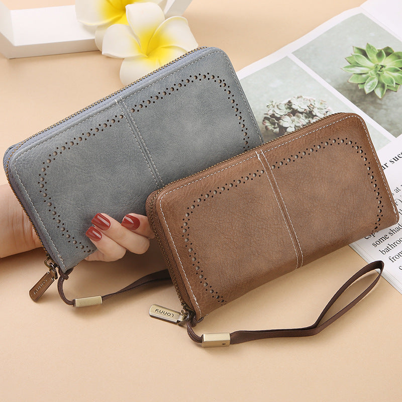 Women's & Men's Swiping Long Korean Large Capacity Mobile Ladies Wallet