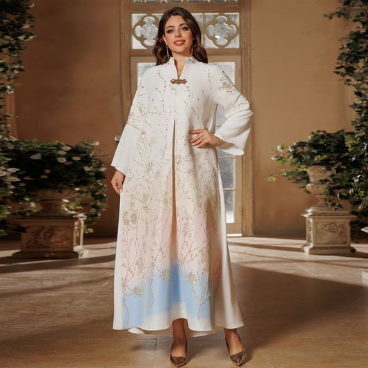 Fashionable High-grade Jacquard Fabric Embroidered Gradient Clothing
