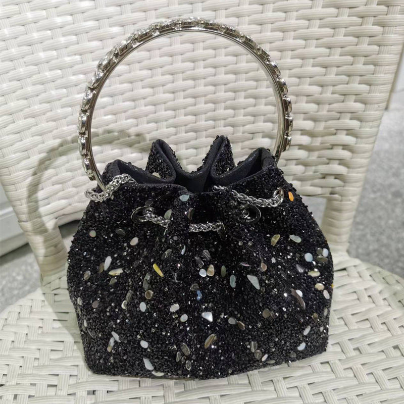 Women's Live Selection Fashion Rhinestone Over Diamond Shoulder Bags