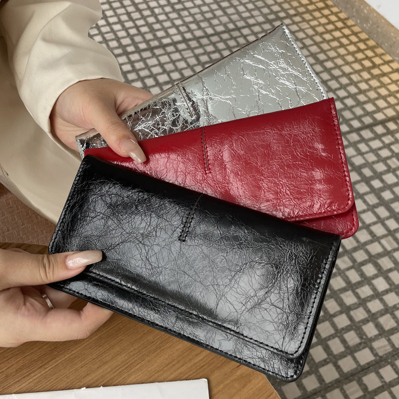 Women's Long Genuine Leather Soft One Compact Ladies Wallet