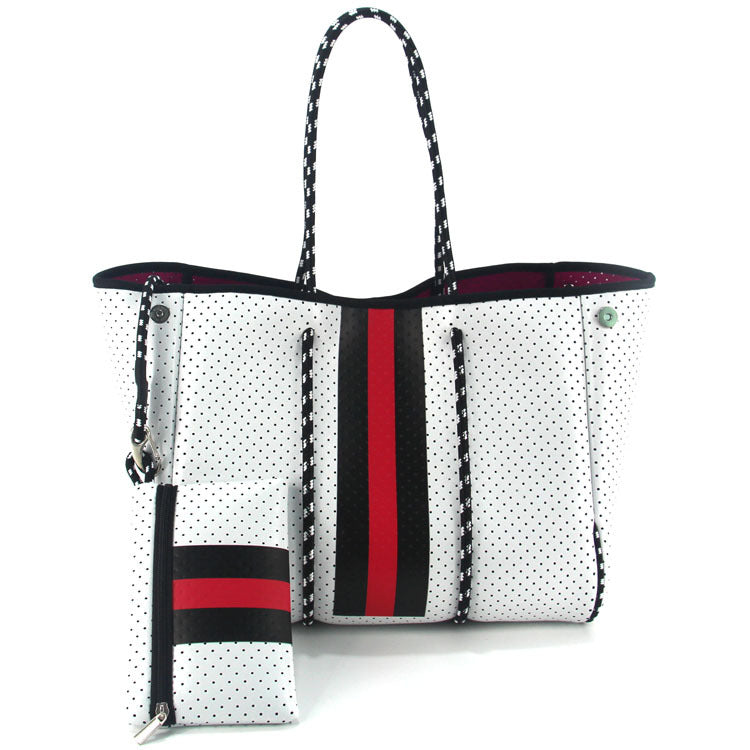 Leopard Print Printed Black Portable Beach Shoulder Bags