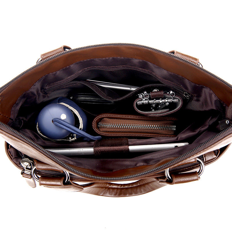 Men's Vertical Large Capacity Business Public Computer Men's Briefcases