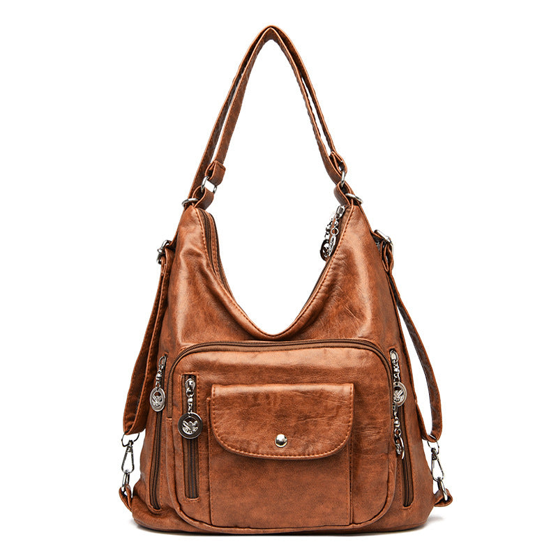 Cool Women's Retro Soft Leather Mother Crossbody Bags