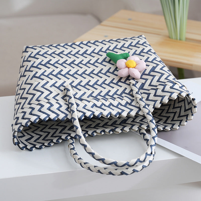 Women's Woven Urban Simple Horizontal Daily Matching Bags