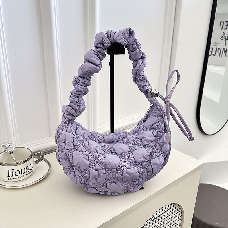 Pleated Cloud Bubble Underarm Lightweight Dumpling Women's Shoulder Bag