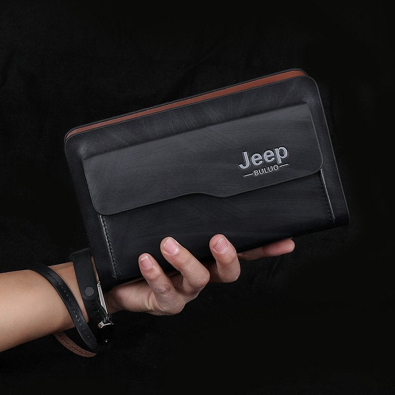 Men's Clutch Large Capacity Business Long Zipper Bags