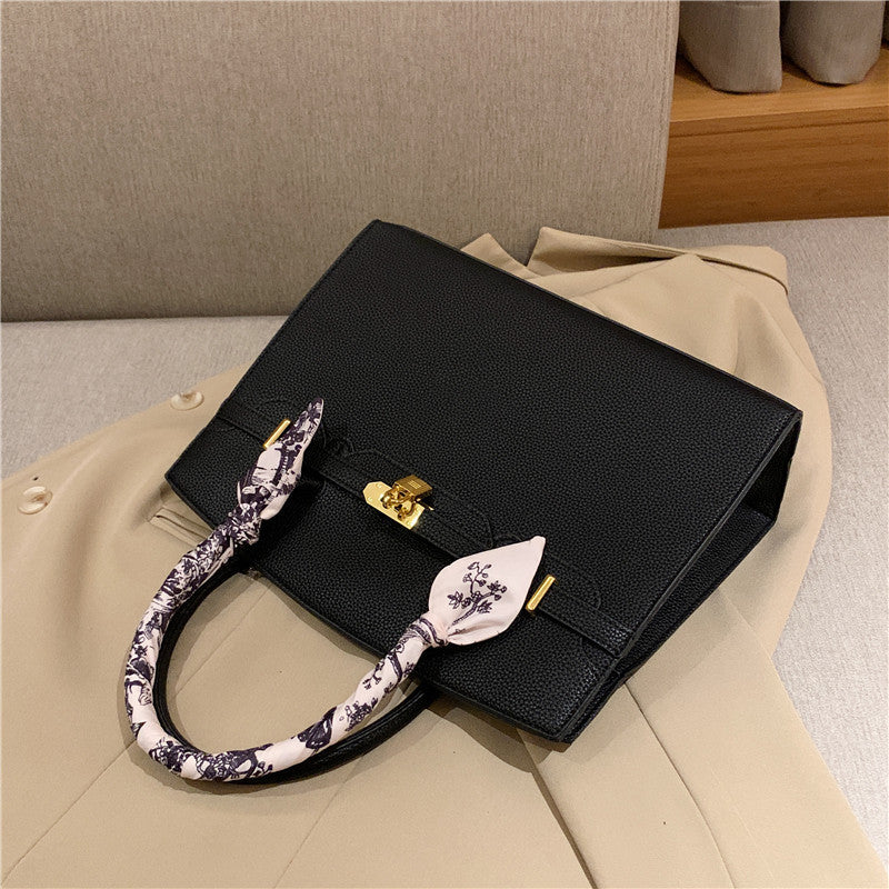 Women's Kelly Large Capacity Silk Scarf Popular Tote Bags