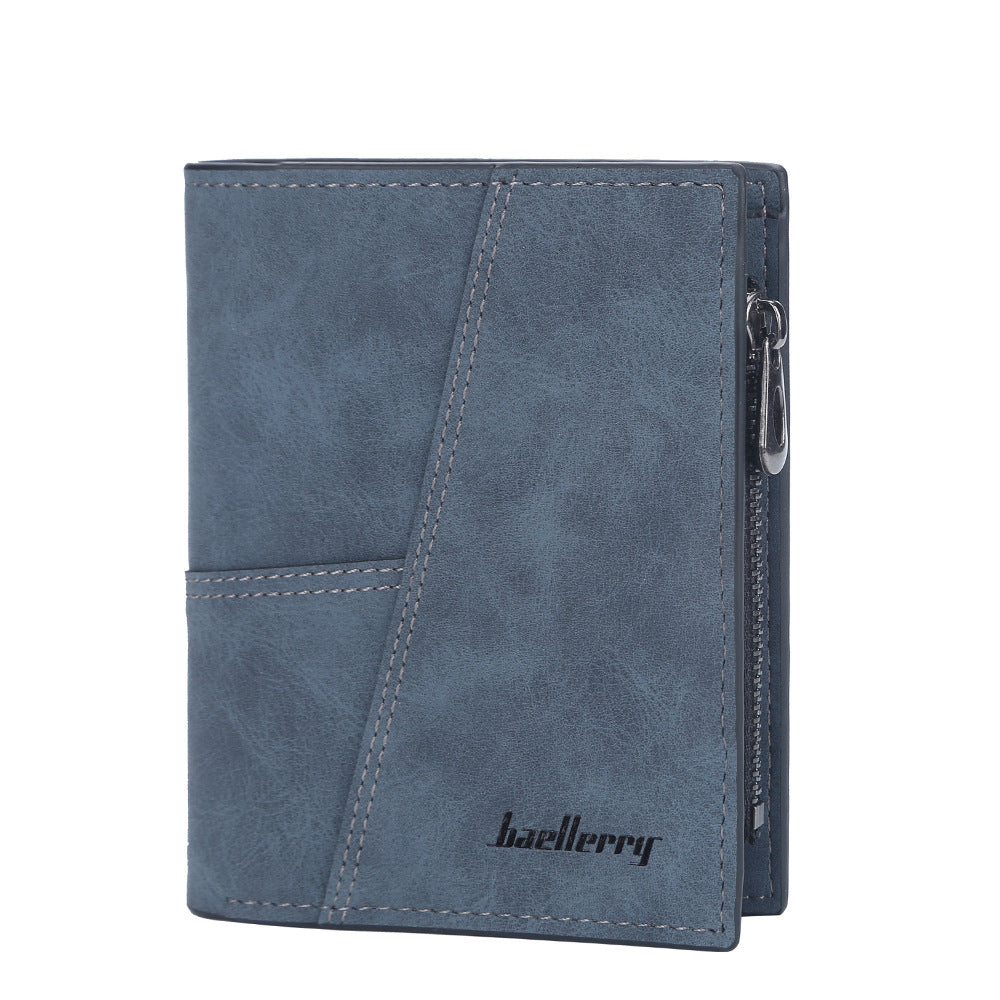 Men's Short Retro Multiple Slots Business Ticket Men's Wallet