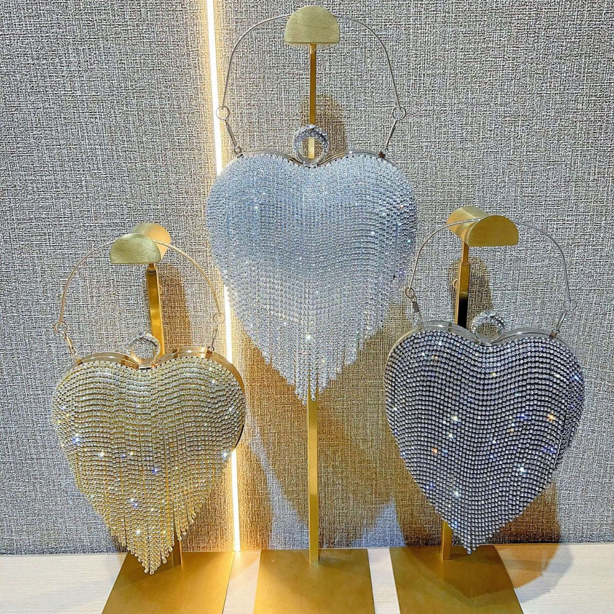 Cool Heart Fashion Diamond Banquet Dress Bags